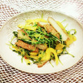 クックNLC6Q3☆'s cooksnap of when they made 簡単！ 豆苗と さつま揚げの 胡麻油炒め.