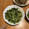 a0imama♡'s cooksnap of when they made 小松菜とほうれん草のお浸し めんつゆで.
