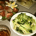 ♡ひな祭り♡'s cooksnap of when they made 小松菜と油揚げのさっぱり炒め.