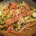 サクラメントの母's cooksnap of when they made 超簡単☆きゅうりいなり皮のキツネ和え☆.