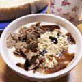 ☆あいちゃん's cooksnap of when they made 黒蜜きなこ～んヨーグルト.