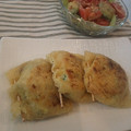 えびえり's cooksnap of when they made 油揚げの納豆しそねぎチーズ挟み焼き.