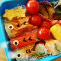 もここあらぶ's cooksnap of when they made こどもの日のキャラ弁.