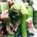 キャラメグ♪'s cooksnap of when they made 小松菜と豚肉のダシ炒め.