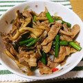 ゆかちん☆De's cooksnap of when they made 豚肉とまいたけのにんにくの芽炒め.