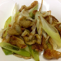 えぞー's cooksnap of when they made 鶏皮と長ねぎのカリカリ炒め.