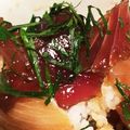 uurraart's cooksnap of when they made 刺身の漬け丼.