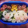 JJsmile's cooksnap of when they made 新学期キャラ弁！アンパンマンおむすびマン.
