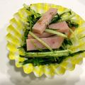 portstar☆'s cooksnap of when they made ハム＆水菜炒め：冷凍お弁当野菜おかず.