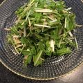 ☆≡すみこちゃん☆≡'s cooksnap of when they made 水菜と貝柱のごま油風味サラダ。和えるだけ.