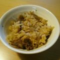 オーブンが好っき～'s cooksnap of when they made おふくろの味◆牛ごぼう炊き込み御飯.