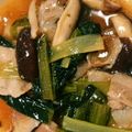 カミリサF's cooksnap of when they made 簡単小松菜と豚バラ、椎茸の炒め物.