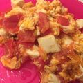 こずあおば's cooksnap of when they made 豆腐とトマトの卵炒め.