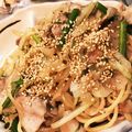 ayneeee's cooksnap of when they made 豚肉ポン酢スパゲティ＠ワンコインで３人前.