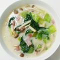あゆか☺︎'s cooksnap of when they made チンゲン菜としめじとベーコンのクリーム煮.