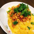 amehr's cooksnap of when they made マヨ卵チャーハン♡豚肉の甘辛炒めのせ♡.