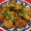 クック5KCEAN☆'s cooksnap of when they made 鶏肉のジューシーから揚げ☆ねぎソース.