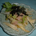 Jock's cooksnap of when they made セロリとツナのあっさり和え☆.