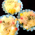 y_u♡'s cooksnap of when they made お弁当に♡ゆで卵とカニかまのチーズ焼き.