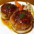 kaz～kaz～⭐'s cooksnap of when they made 簡単 新玉ねぎのハンバーグ♪.