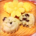 komugiko4's cooksnap of when they made おやつに。ココナッツミルク蒸しパン.