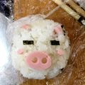 もんすけまま's cooksnap of when they made こぶたさんおにぎり.