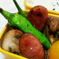 myとんすけ's cooksnap of when they made しし唐＆マッシュルーム＆ウインナー炒め.