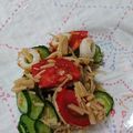 イチゴ、イチゴ。's cooksnap of when they made キュウリ・ちくわ・トマトのなめたけあえ.