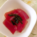 ゆーこリン♡'s cooksnap of when they made 安いマグロを美味しく☆とろりん漬けマグロ.
