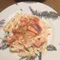 natsuーko's cooksnap of when they made 男飯！サーモンとクリームチーズのペンネ.