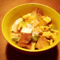 momo＿co's cooksnap of when they made かんたんお昼♪厚揚げとねぎの卵とじ丼.