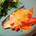 ecouteck's cooksnap of when they made サバの甘酢あんかけ★野菜たっぷり♪.