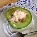 遥か遠くにいくはるか's cooksnap of when they made やってみたかった☆半玉メロンパフェ.