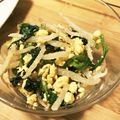 1221まゆ's cooksnap of when they made ☆もやしとほうれん草のごまあえ☆.