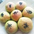 ★ジャニコニカ★'s cooksnap of when they made ふわふわ美味しい♪手捏ね抹茶あんぱん✨.
