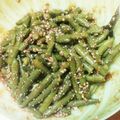 農家の嫁様's cooksnap of when they made 香ばしい＊いんげんのピーナッツ味噌和え.