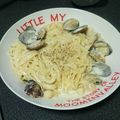 pigumo's cooksnap of when they made 缶で簡単！クラムチャウダースープパスタ.