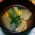 シャル菜's cooksnap of when they made チンゲン菜とにんじんの体温まるスープ.
