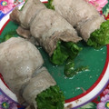 キャップとラム's cooksnap of when they made さっぱり水菜とレタスの豚肉巻き.