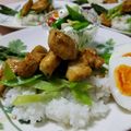 ｸﾏﾘｴ's cooksnap of when they made スパイシーチキン照焼き丼弁当.