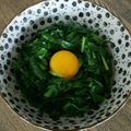 CoCoしゃんママ's cooksnap of when they made ニラと黄身と胡麻油おひたし☆おつまみ最適.
