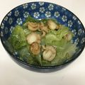 gomadachs's cooksnap of when they made ベビーホタテとレタスのガーリックソテー。.