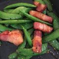 さちょえ's cooksnap of when they made ✿スナップエンドウとベーコンのGP炒め✿.