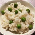 りくりくクッカー's cooksnap of when they made 簡単！鮮やかシワなし☆グリンピースごはん.