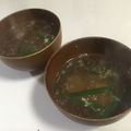 papikun's cooksnap of when they made ニラスープ（餃子のお供に・・）.
