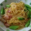 ☆あーちゃんママ's cooksnap of when they made 早ウマ☆スナップえんどうのゆず胡椒パスタ.