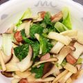 ☆さわこんぶ☆'s cooksnap of when they made 山東菜とエリンギの炒め物.