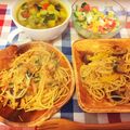 komugiko4's cooksnap of when they made 茄子とシソ肉味噌のスパゲティ.