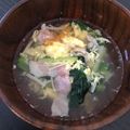 イリマメ's cooksnap of when they made えのきとレタスの☆ふんわり卵スープ.