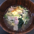 イリマメ's cooksnap of when they made えのきとレタスの☆ふんわり卵スープ.